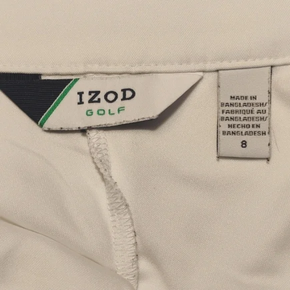 Izod Skort White Sporty 34" Waist Size 8 - Picture 4 of 7